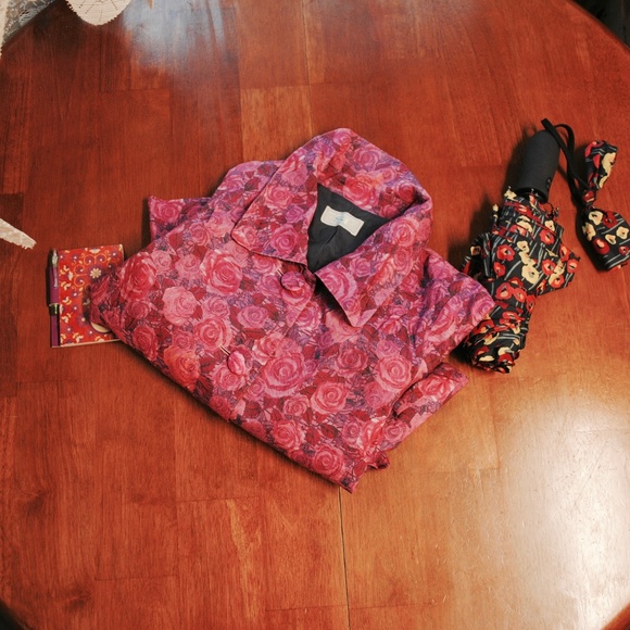 Kotori de Naissance Jackets & Blazers - 104. rose print bolero jacket